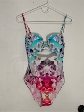 Floral Ombre One-Piece Swimsuit